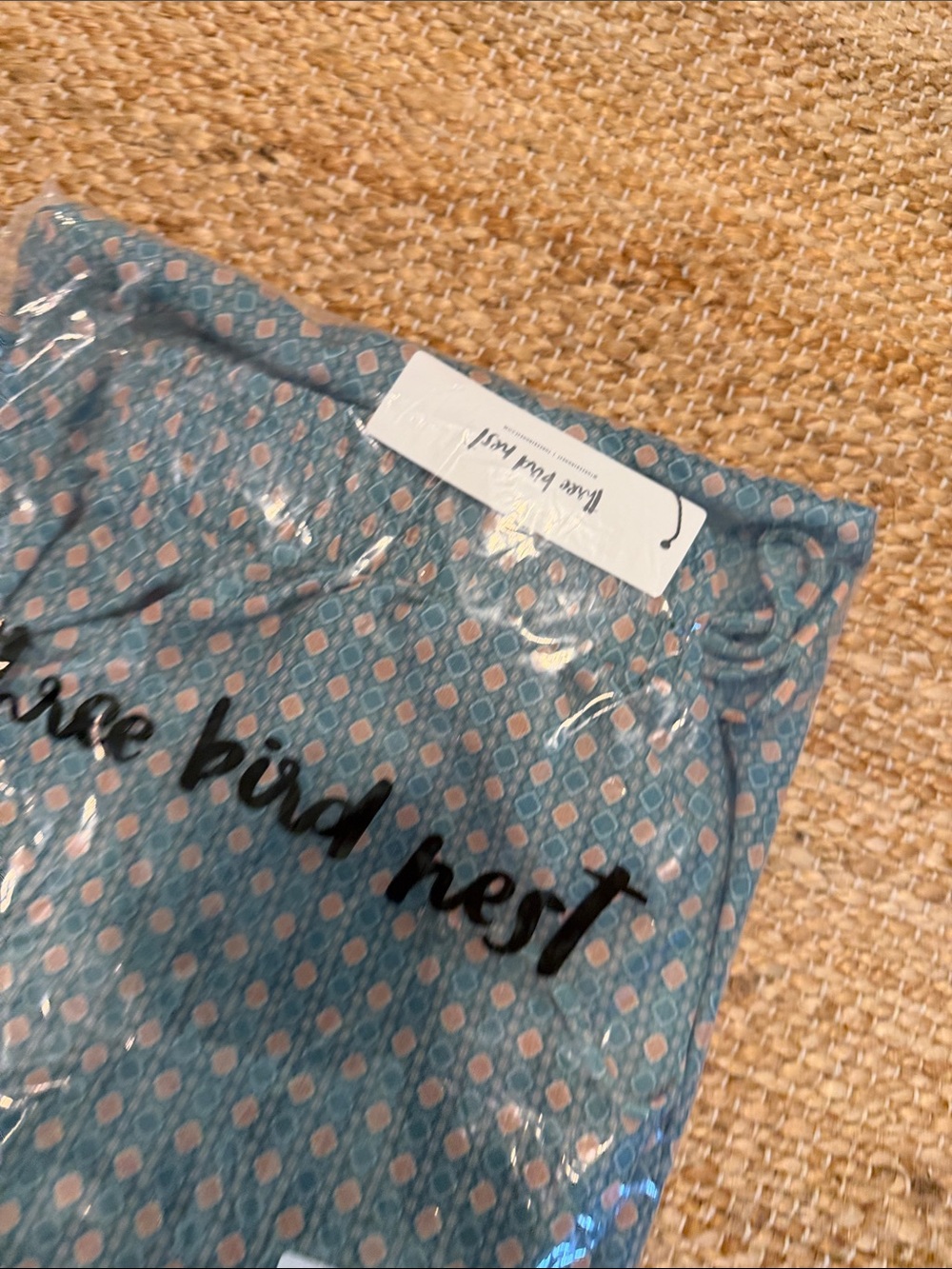 Three Bird Nest Teal Floral Drawstring Harem Joggers - Picture 2 of 2
